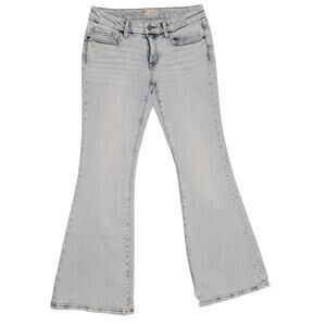 BKE Women's Stella Slim Fit Low-Rise Flare Stretch Jeans Tag 28x32 Actual 28x31